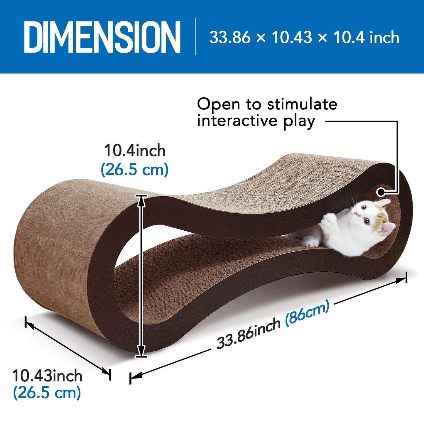 Dreamy Curves Cat Scratcher Bed