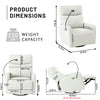 Cozy Glider Recliner with USB Ports – Perfect for Nursery & Living Room!