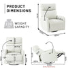 Cozy Glider Recliner with USB Ports – Perfect for Nursery & Living Room!