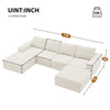 Cozy Luxe U-Shaped Sectional Sofa