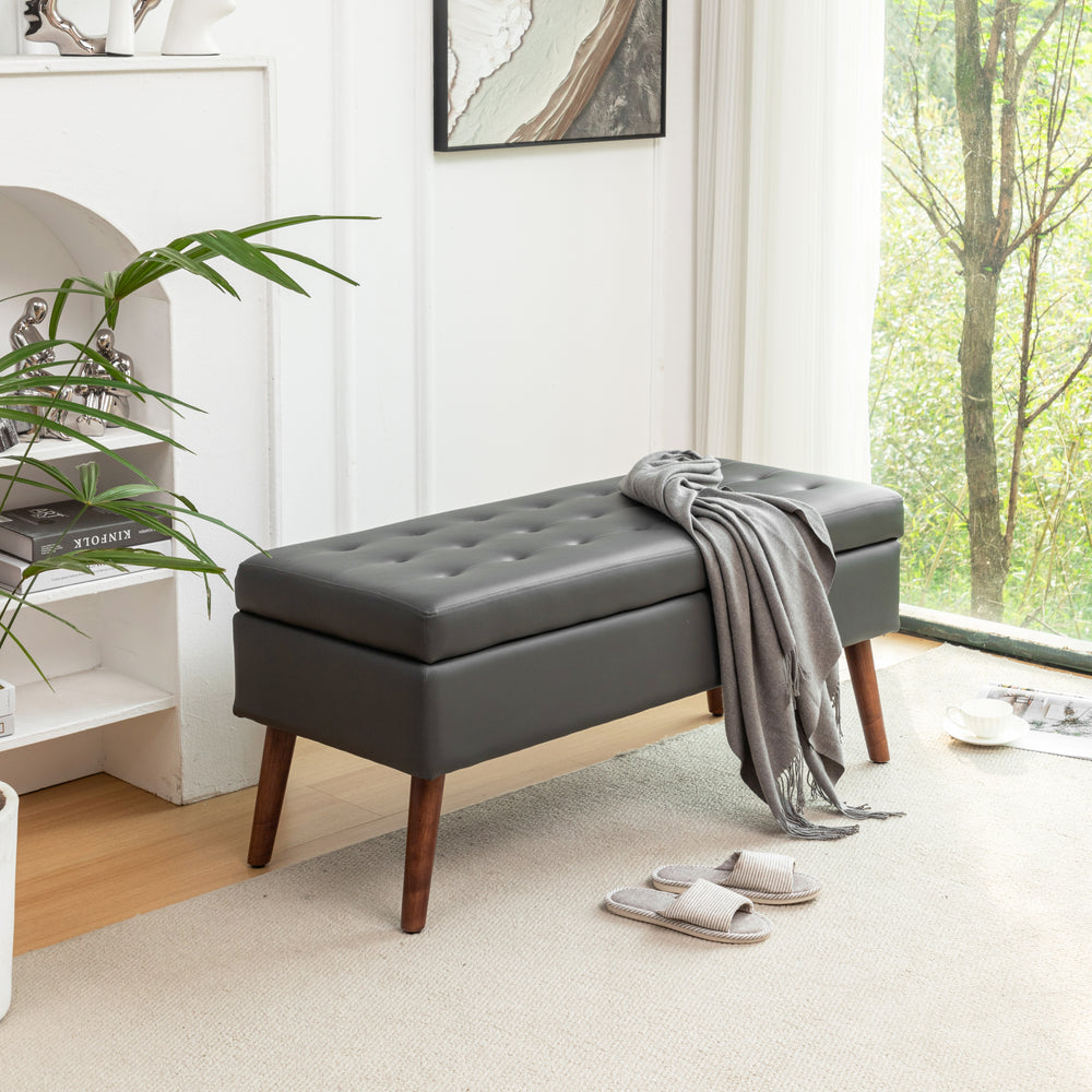 Cozy Storage Ottoman Bench