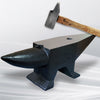 Heavy-Duty Blacksmith Anvil with Round Horn & Stable Base