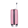 Pink Pop Luggage Duo: Lightweight Suitcases with Spinner Wheels