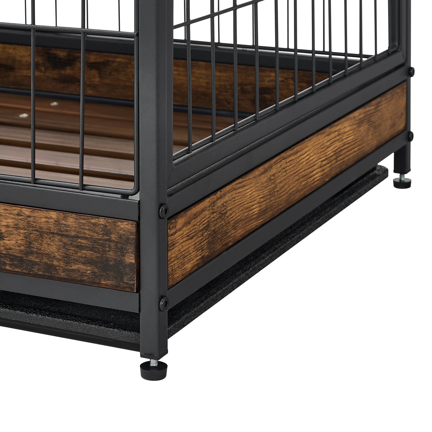 Rustic Dog Crate with Double Doors