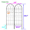 Dynamic Duo Garden Trellis - Rustproof Support for Climbing Plants