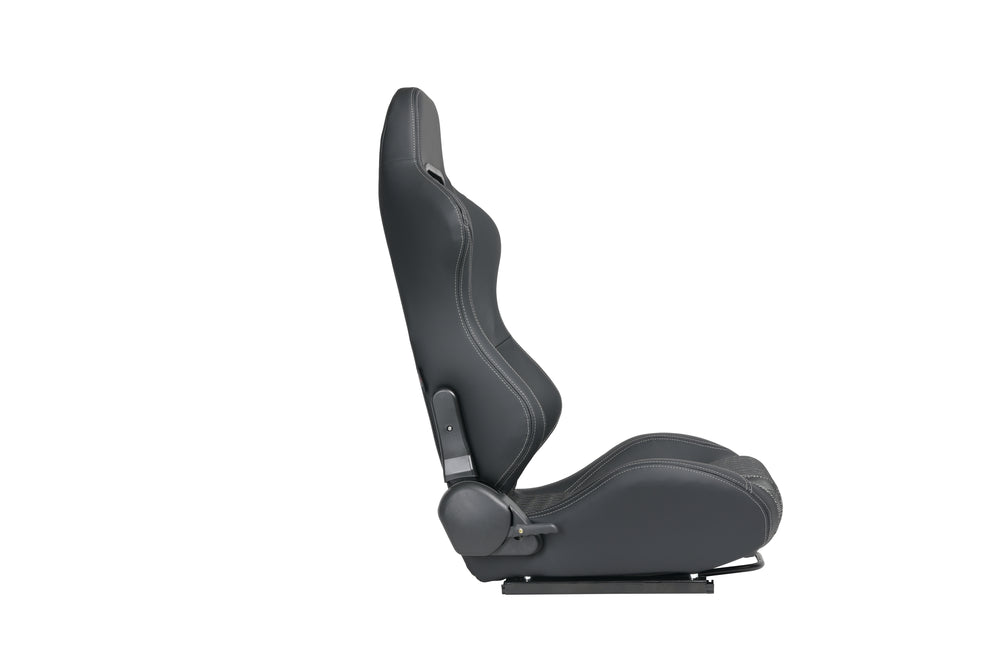 Luxury Racing Seats: Premium PVC & Suede Duo