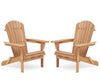 Cozy Double Adirondack Chair Set for Perfect Outdoor Relaxation