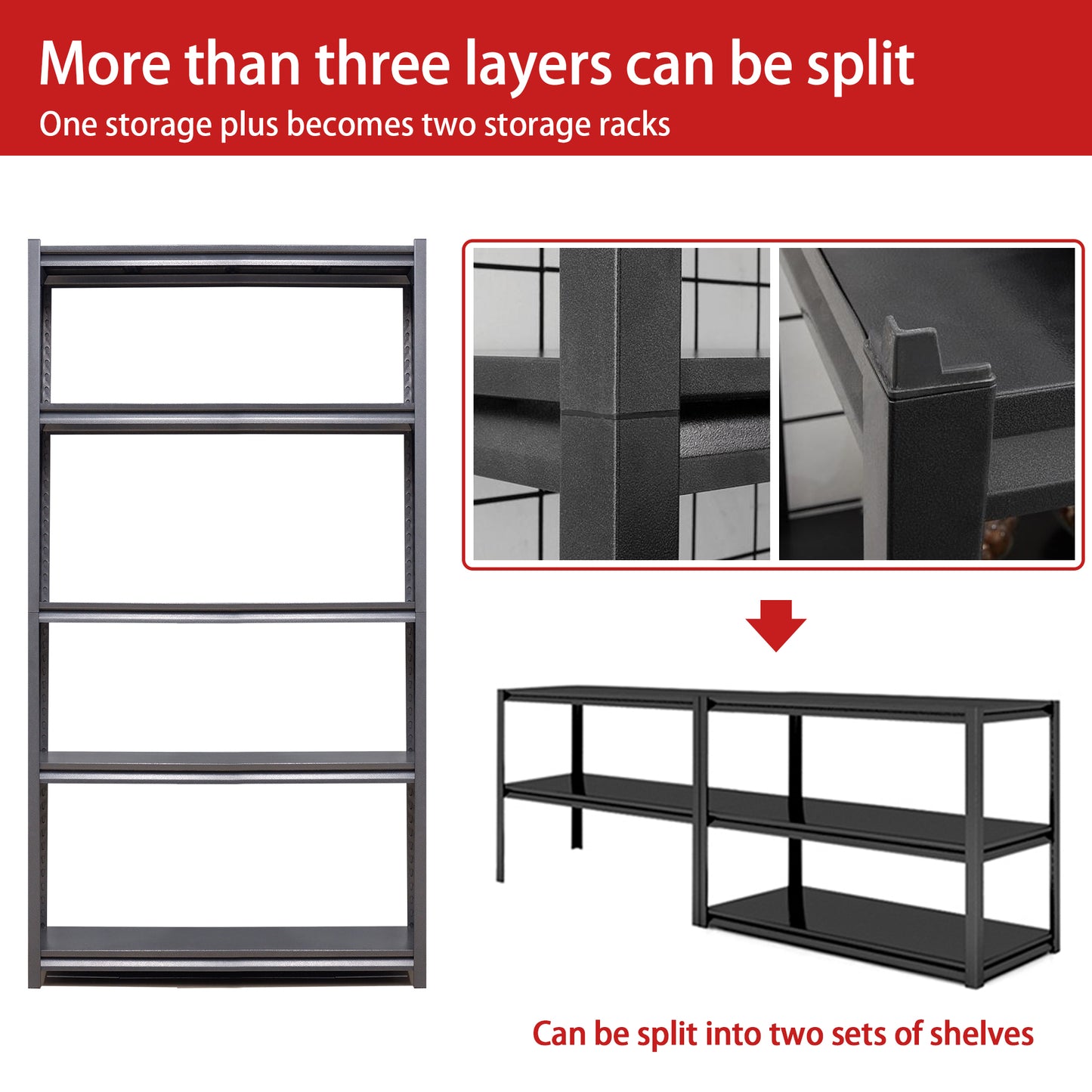 Sturdy 5-Tier Heavy Duty Garage Shelf