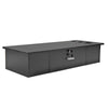 Chic Black Barber Station with Lockable Storage