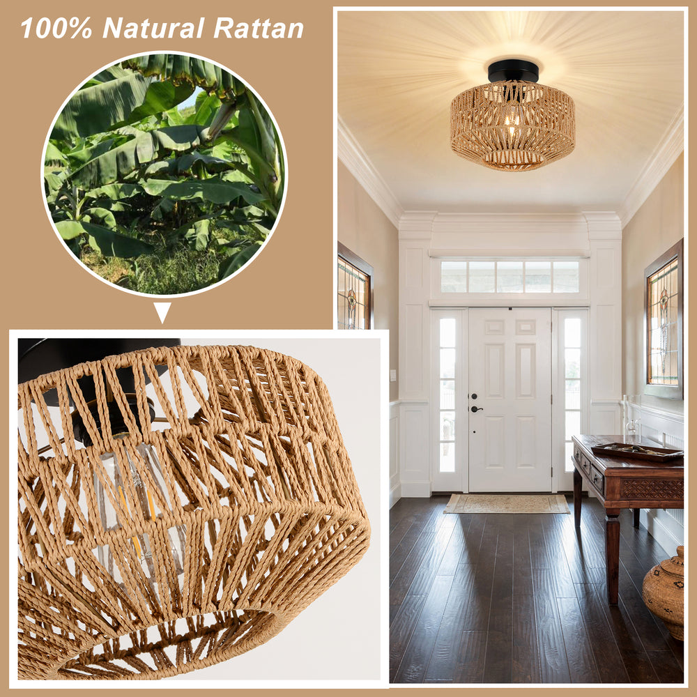 Cozy Rattan Glow Light