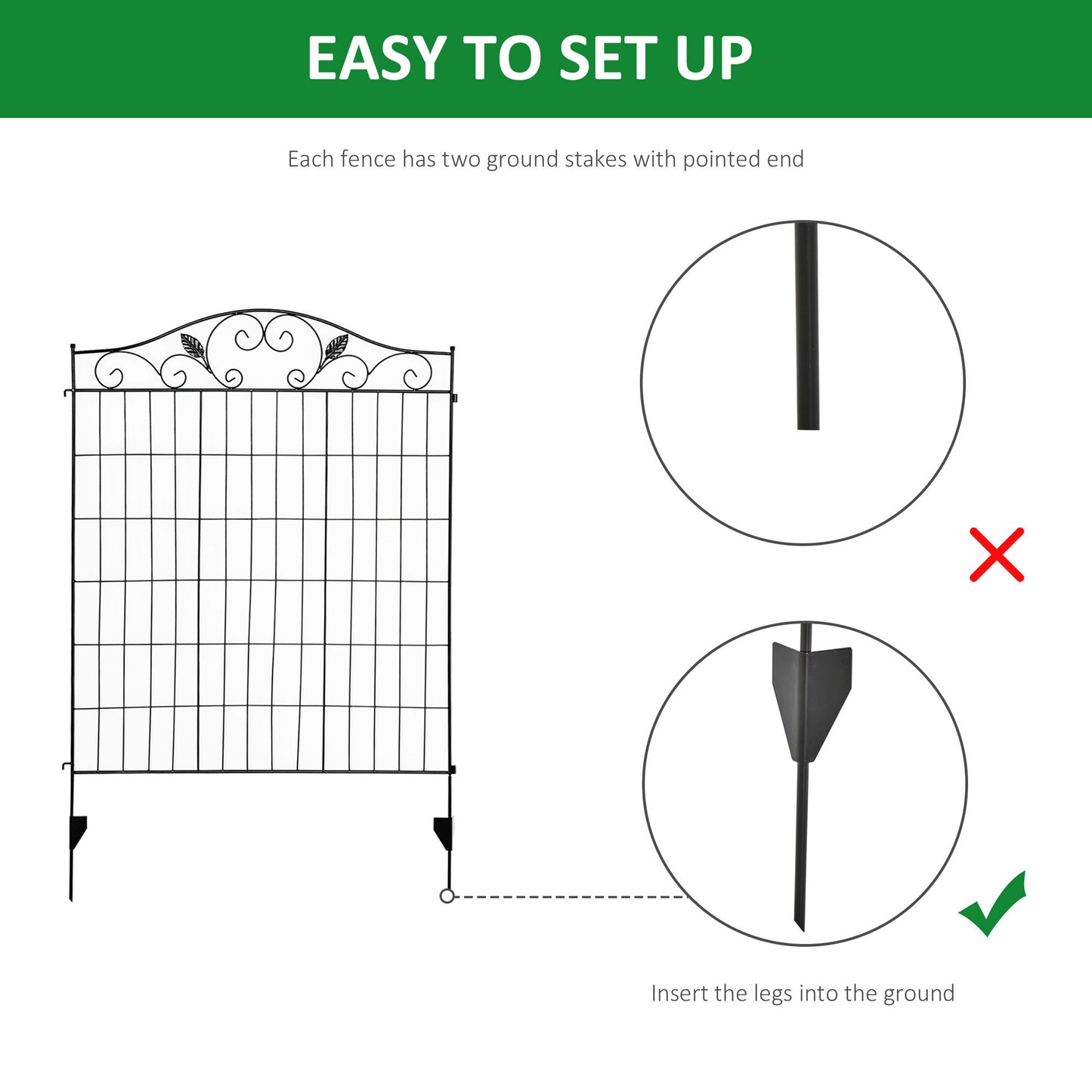 Charming Garden Border Fencing Set