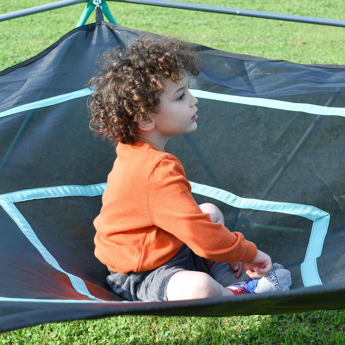 Kids' Geometric Climbing Dome with Hammock - Fun & Durable Adventure!