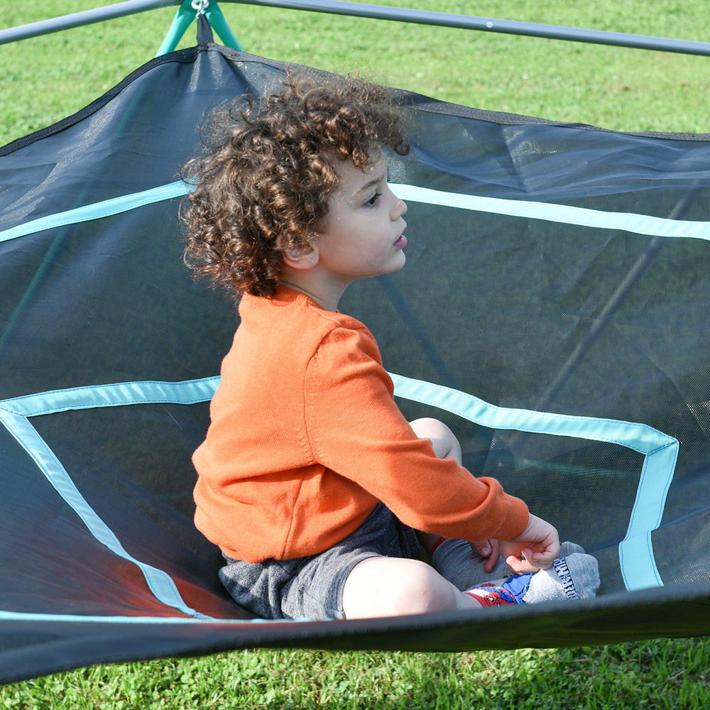 Kids' Geometric Climbing Dome with Hammock - Fun & Durable Adventure!