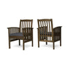 Cozy Acacia Dining Chair Duo