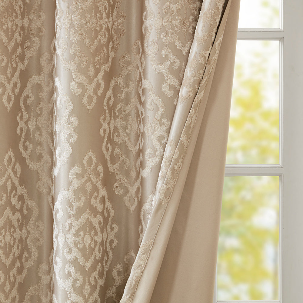 Total Blackout Knitted Curtain Panel