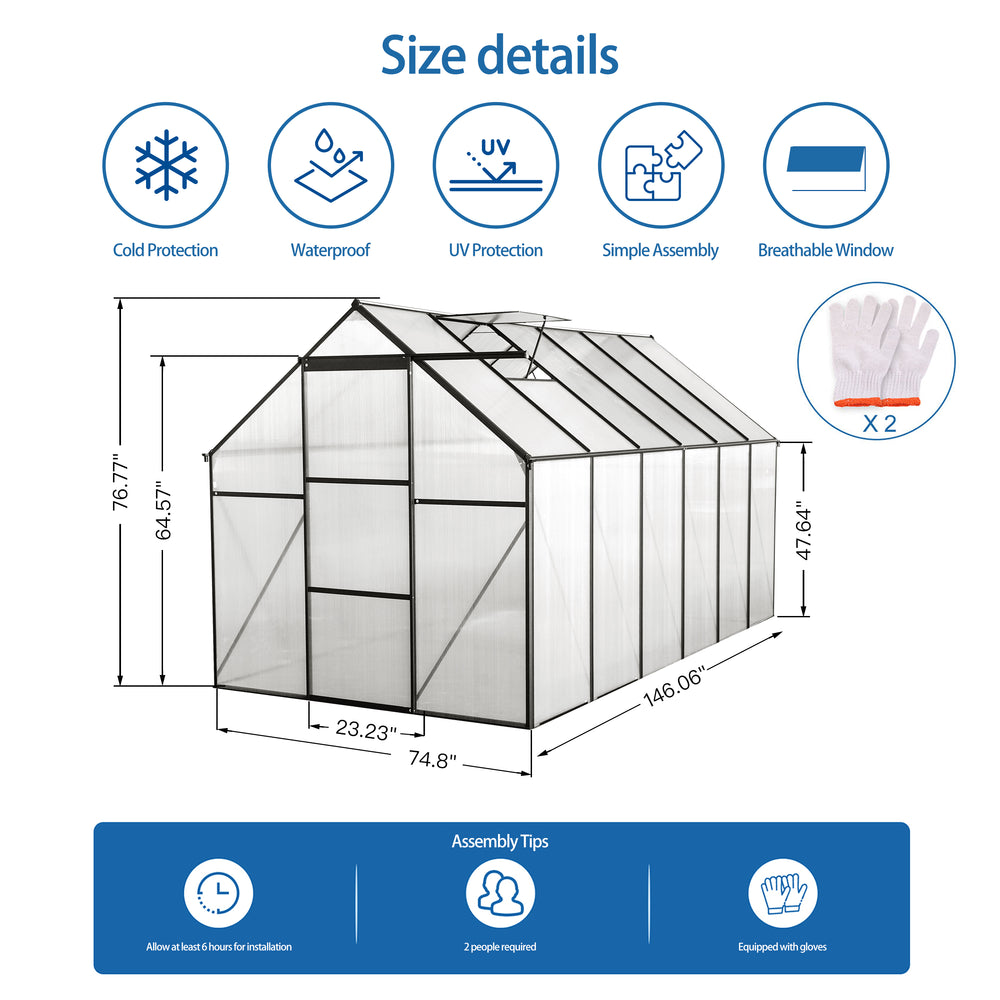 Ultimate Outdoor Greenhouse - Heavy Duty Walk-In for All Seasons