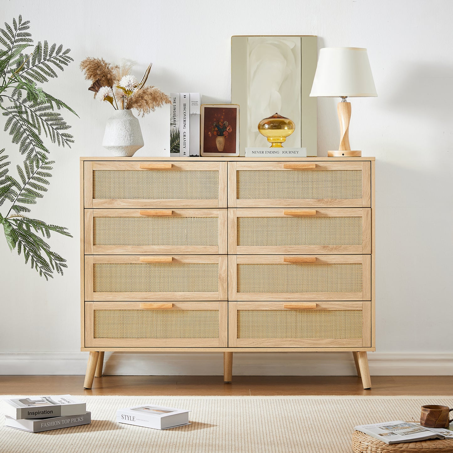 Rattan Charm Dresser: Stylish Storage for Every Room