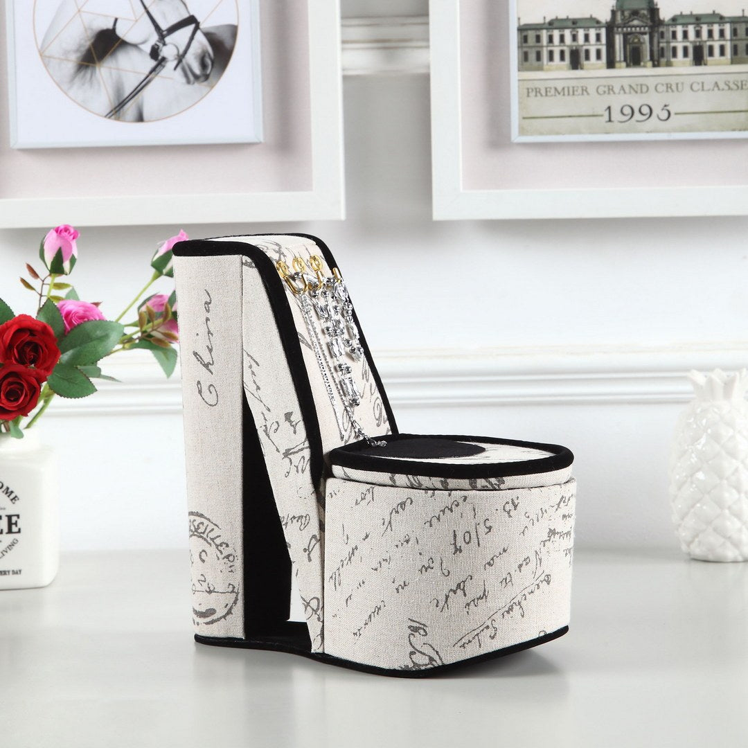 Chic Jewelry Box with High Heel Design