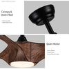 Chic Wood Grain LED Ceiling Fan