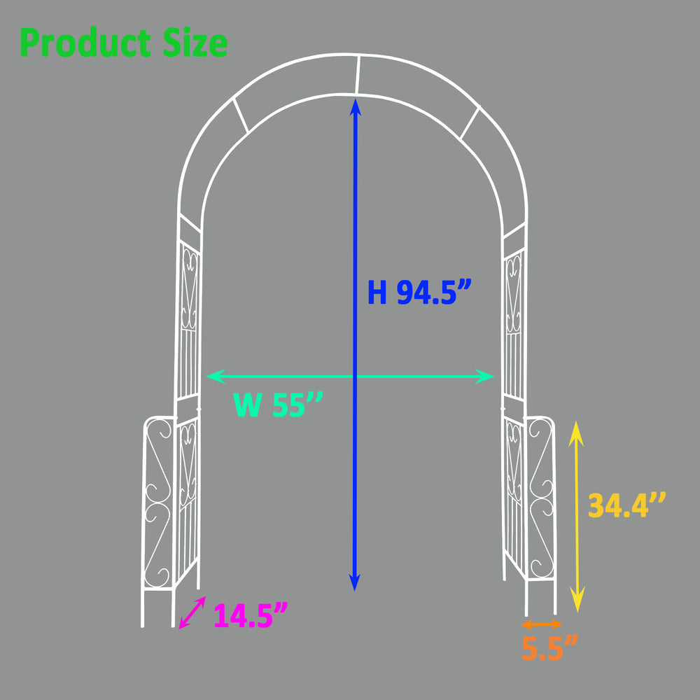 Garden Charm Arch for Climbing Blooms