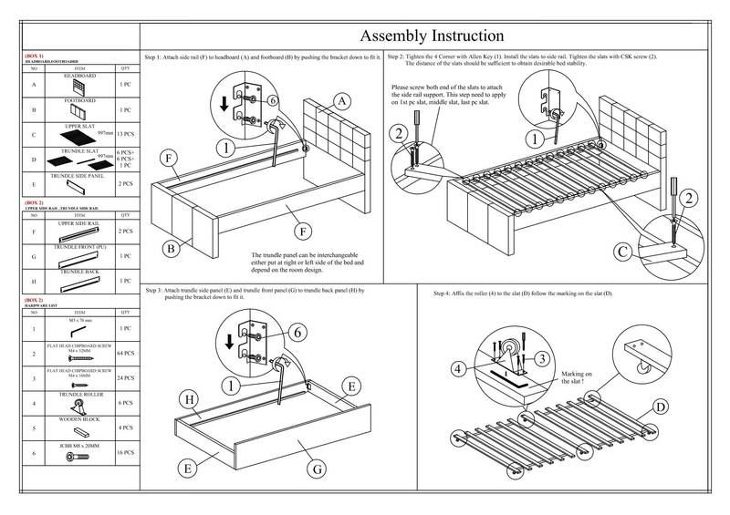 Espresso Twin Trundle Bed with Upholstered Headboard