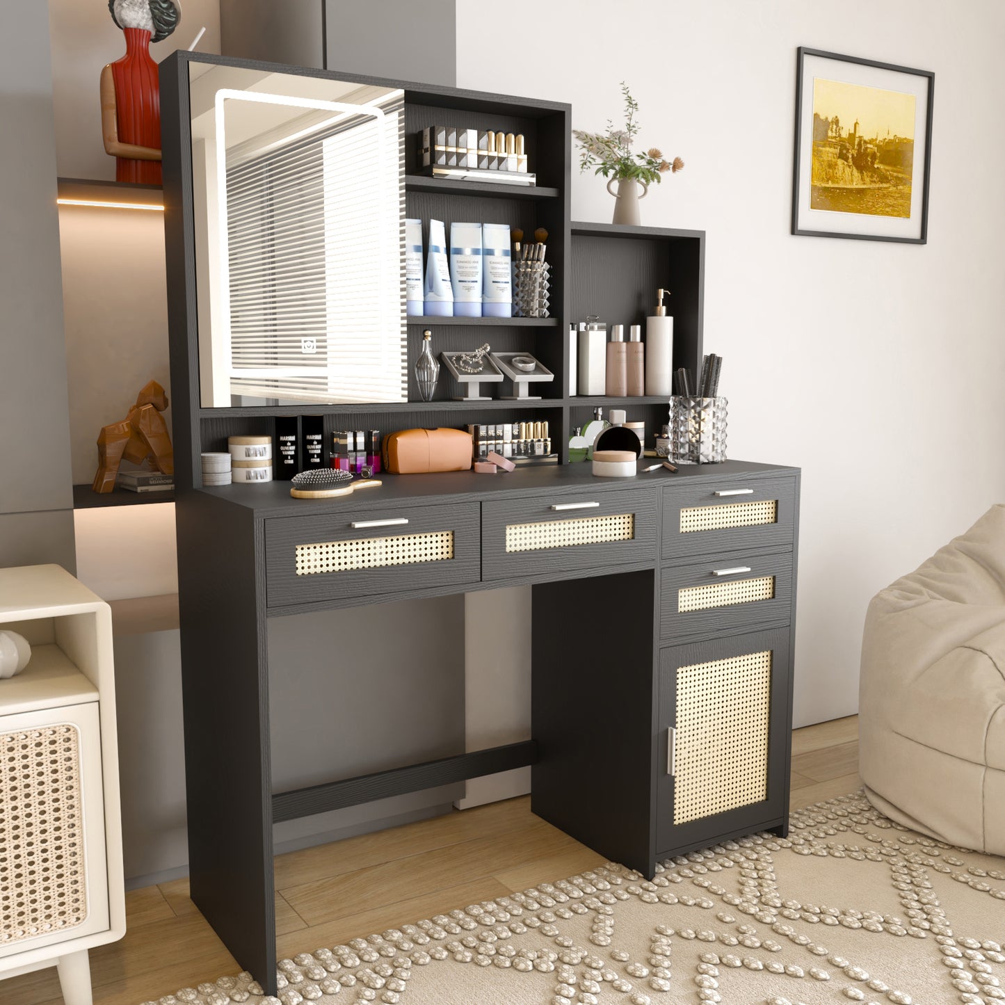 Glamour Glow Vanity with Storage