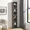 Slim Media Tower - Tall Storage for CDs, DVDs & Books