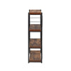 Weathered Oak & Black Bob Bookshelf