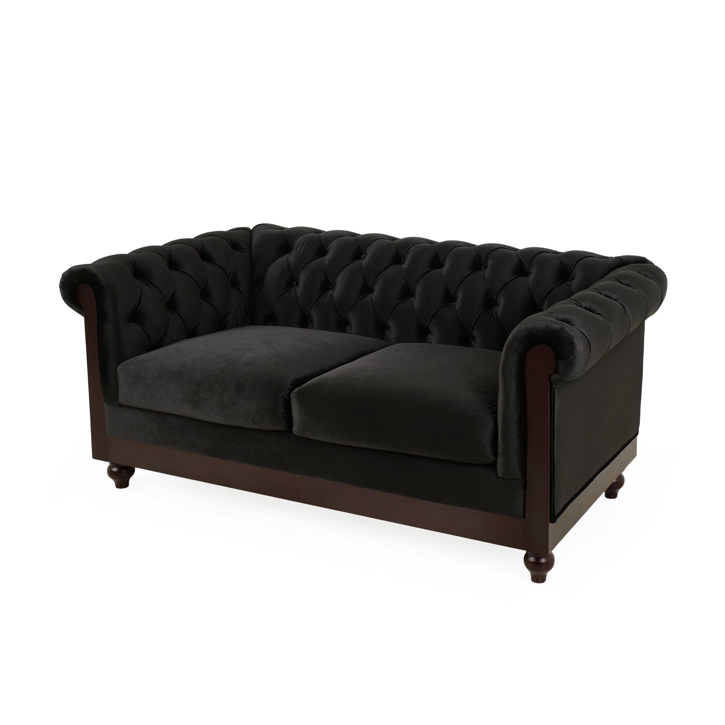 Chesterfield Velvet Loveseat – Elegant Comfort for Any Space