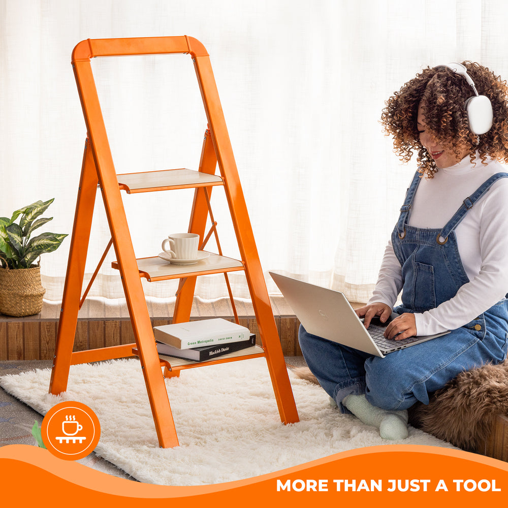 Sure-Step Folding Ladder: Safe and Sturdy for Any Home!