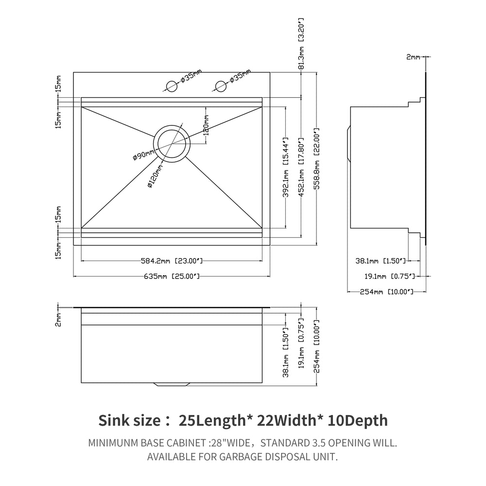 Stainless Steel Workstation Kitchen Sink