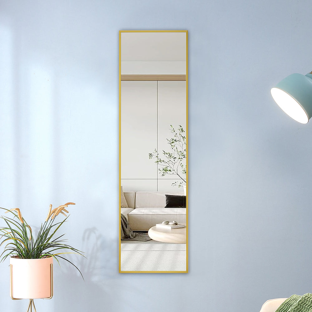 Sleek Full-Length Aluminum Mirror