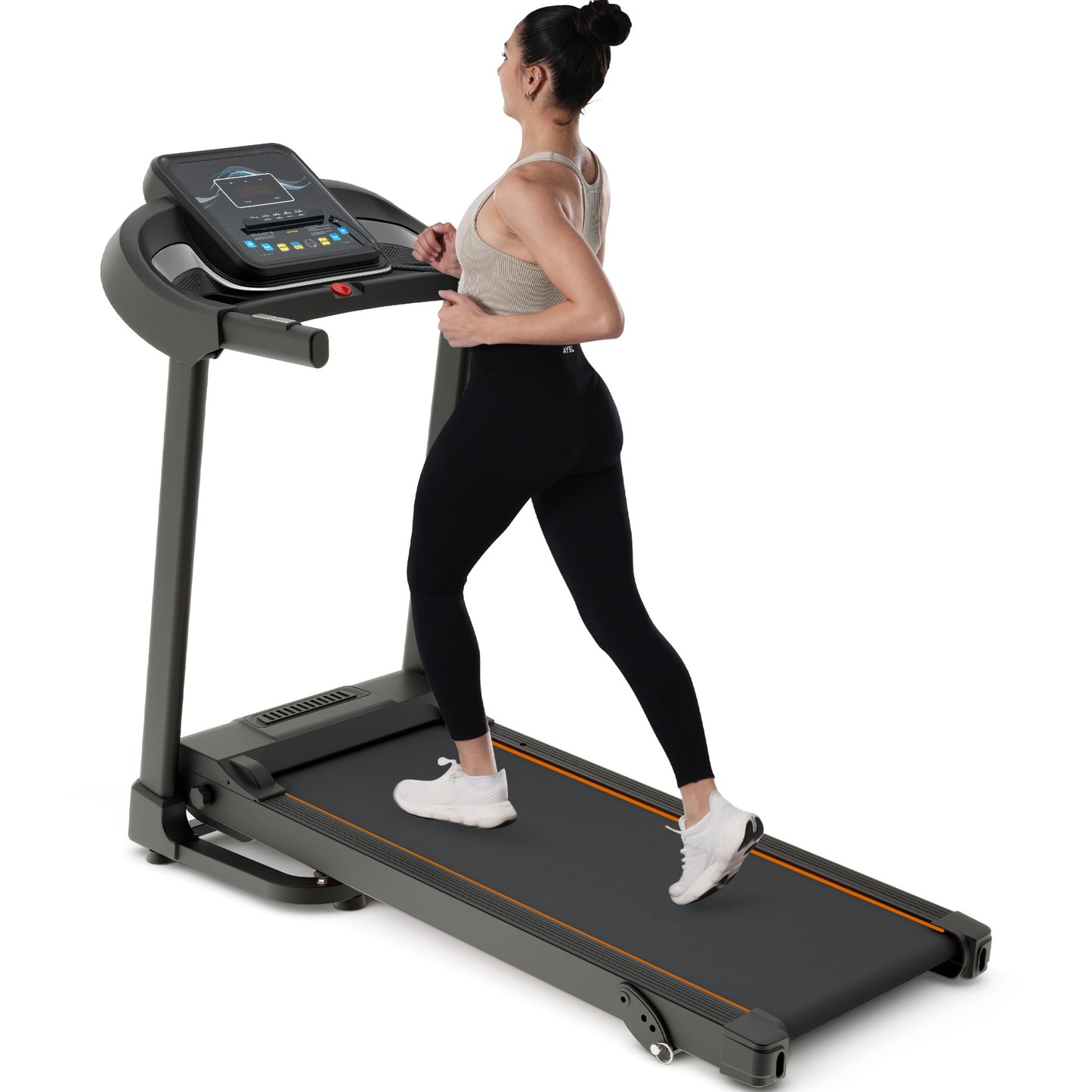 Foldable Fitness Treadmill with Speakers & Adjustable Incline