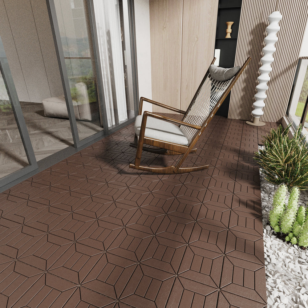 Easy-Install Interlocking Patio Deck Tiles – Stylish and Versatile!