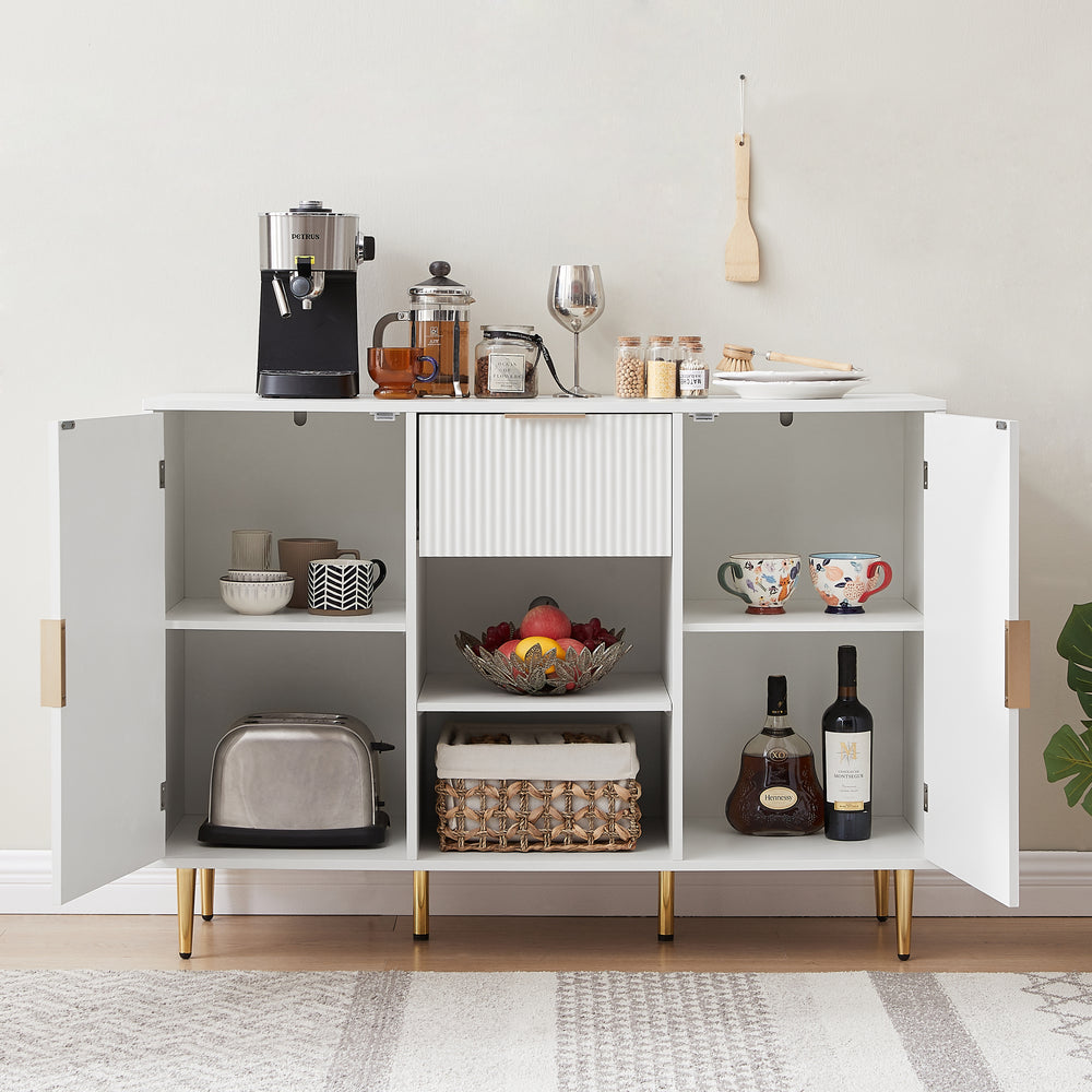 Wave Storage Cabinet with Drawers - Stylish & Versatile Buffet for Any Room