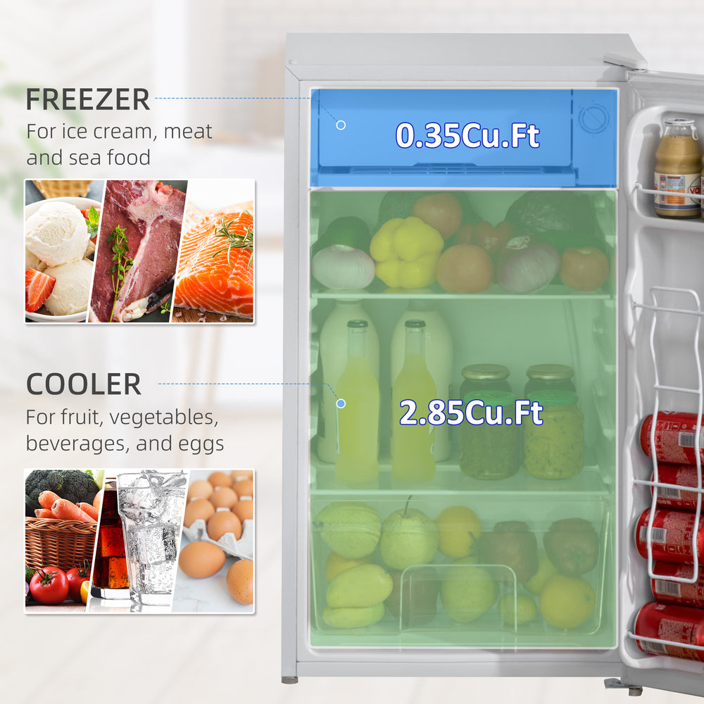 Cozy Chill Mini Fridge with Freezer - Perfect for Bedrooms and Dens!