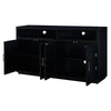 Stylish Black Classic Sideboard with Adjustable Shelves