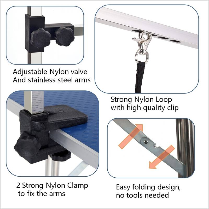 PetEase Grooming Table with Adjustable Arm