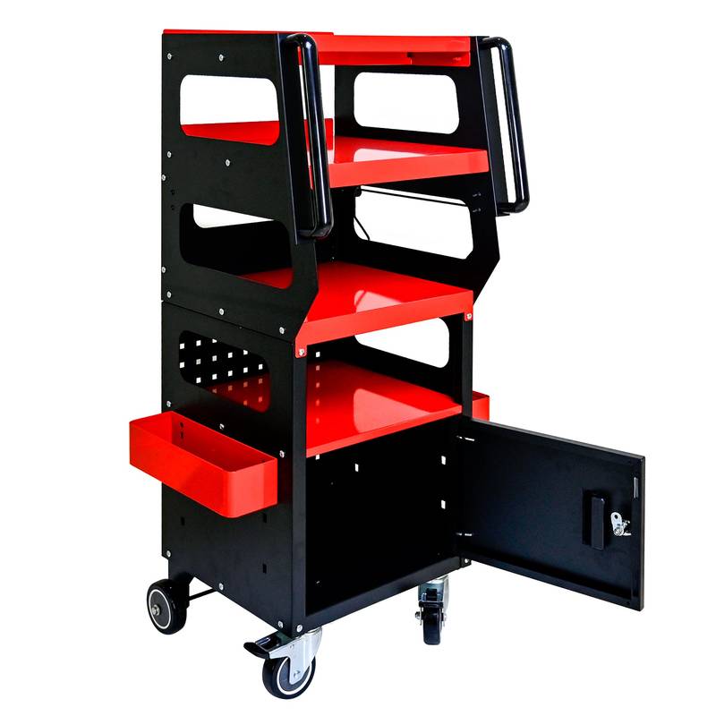 Smart Diagnostic Trolley - Black & Red