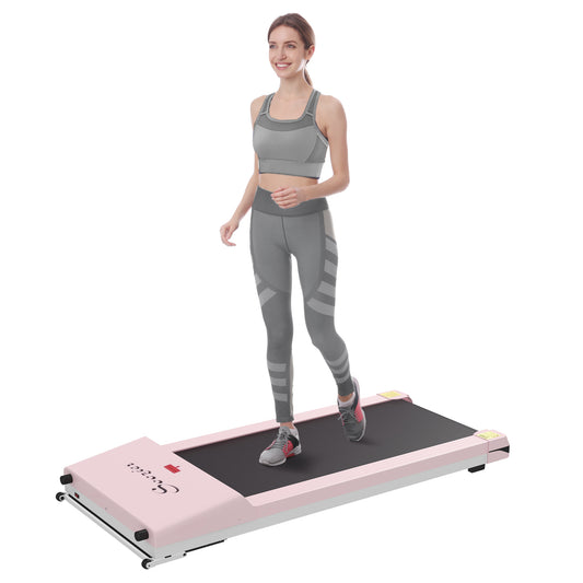 Pink Portable Walking Treadmill - Walk Anytime, Anywhere!