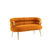 Chic Mini Loveseat in Orange