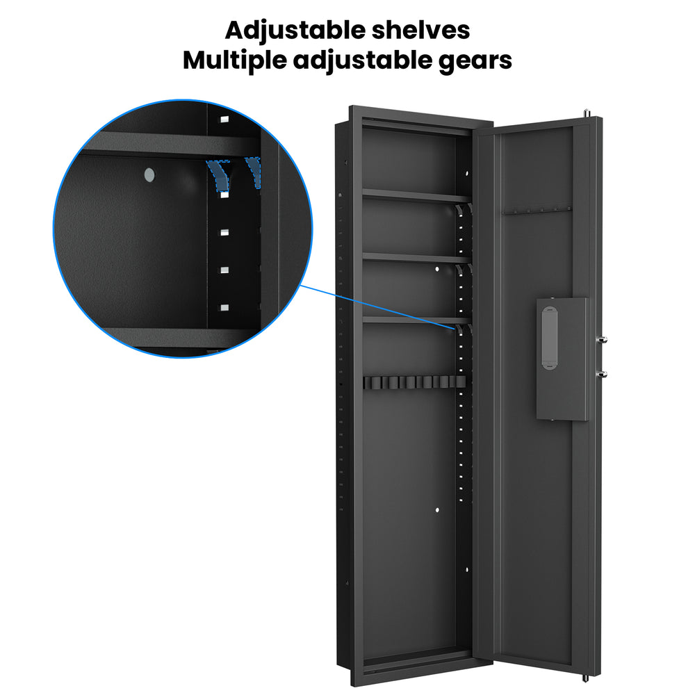 SecureWall Hidden Safe: Smart Touch Gun Storage