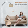 Chic Arc Floor Lamp with Remote & Dimmable Brightness