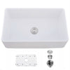 Charming Ceramic Farmhouse Sink with Strainer