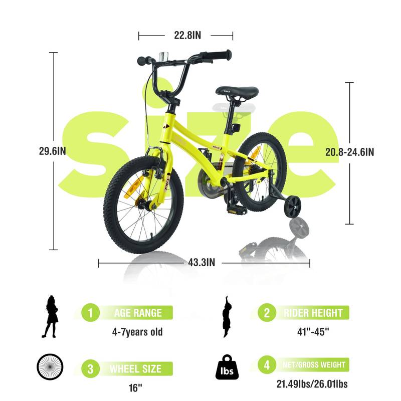 ZUKKA Kiddo Cruiser: Fun Bike with Training Wheels!
