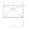 Sleek Black Undermount Kitchen Sink