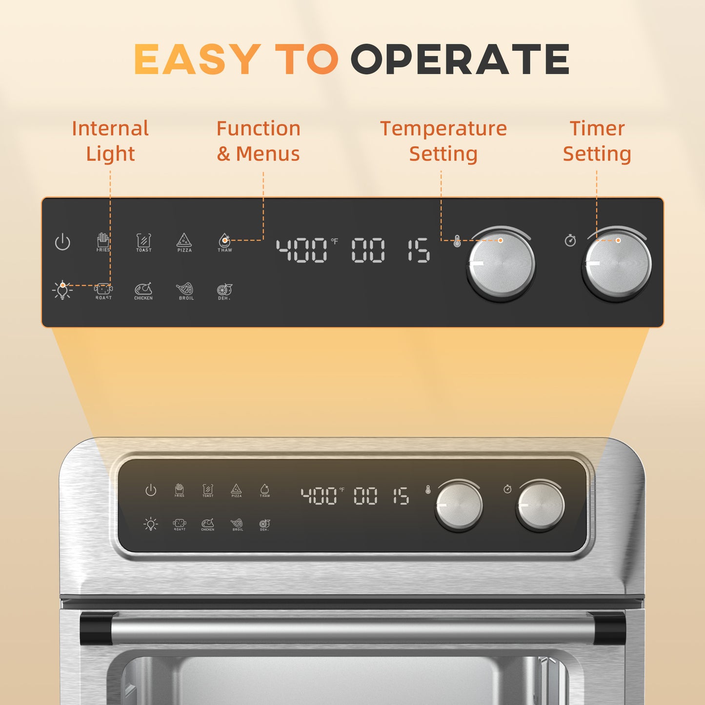 Ultimate Air Fryer Toaster Oven – 8-in-1 Kitchen Magic