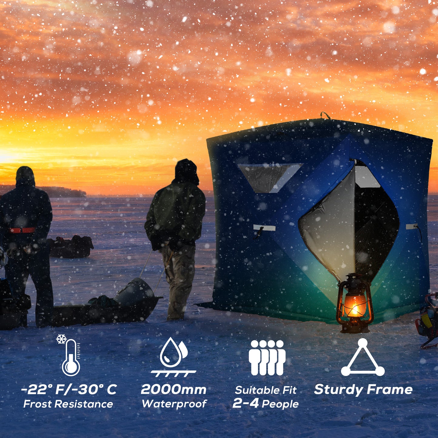 Cozy Ice Fishing Pop-Up Tent for Friends