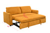 Stylish 3-in-1 Sleeper Sofa Bed - Cozy Convertible Loveseat in Yellow