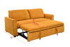Stylish 3-in-1 Sleeper Sofa Bed - Cozy Convertible Loveseat in Yellow